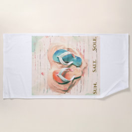 Salt Sun Sole Beach Towel Strandtuch