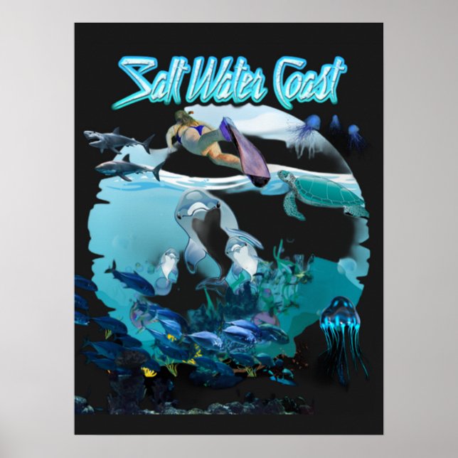 Salt Water Coast  Poster (Vorne)