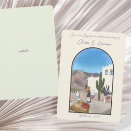 Salta Argentinien WasserfarbenWedding Save the Dat Einladung