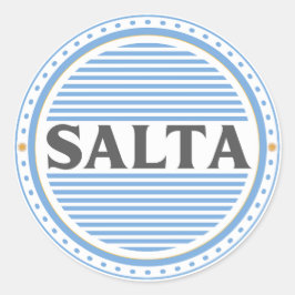 Salta City Pride Emblem – Argentinische Identität Runder Aufkleber