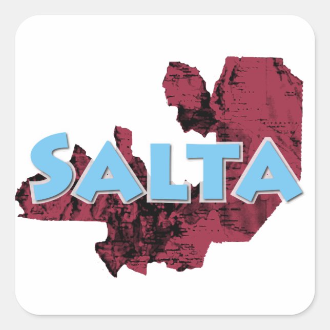 Salta Quadratischer Aufkleber (Vorderseite)