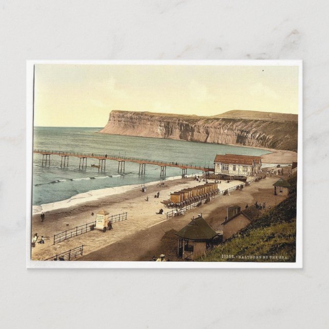 Saltburn-by-the-Sea, allgemeine Sicht, Yorkshire,  Postkarte (Vorderseite)