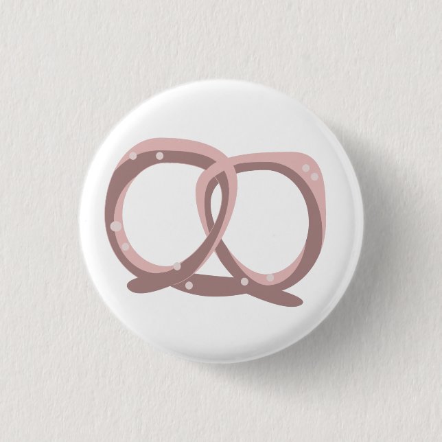 Salted Pretzel Twist Pink  Button (Vorderseite)