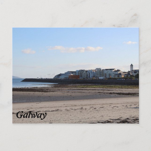Salthill Beach Galway Postcard Postkarte (Vorderseite)
