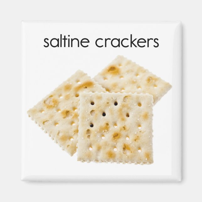 Saltine Crackers Kühlschrank Magnet (Vorne)