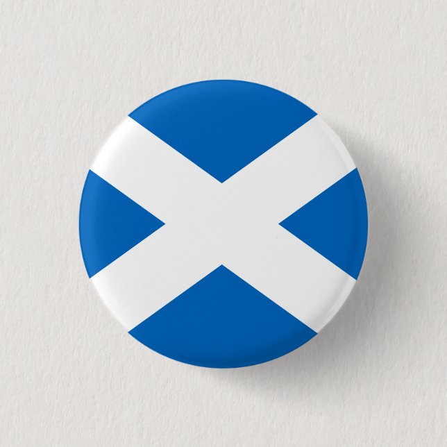 Saltire Schottland Flaggen-Button-Abzeichen Button (Vorderseite)