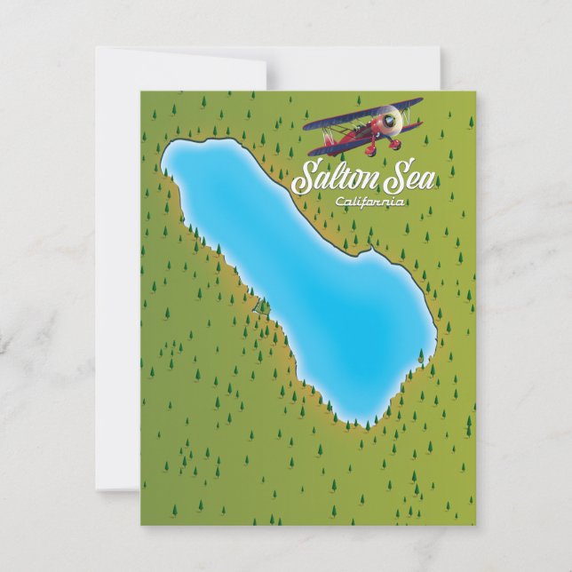 Salton Sea California USA Karte (Vorderseite)