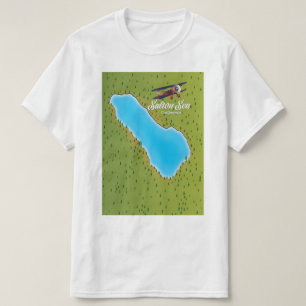 Salton Sea Kalifornien USA Karte T-Shirt
