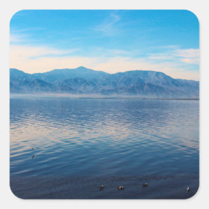 Salton Sea Ruhe Quadratischer Aufkleber