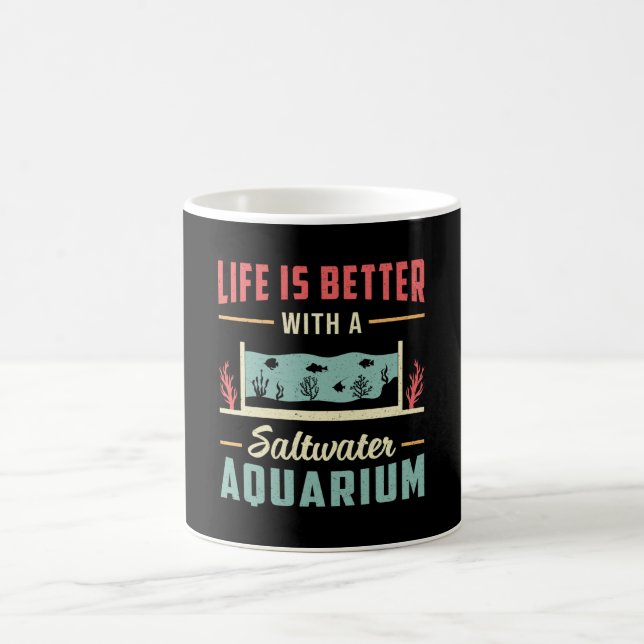 Saltwater Aquarium Fish Tank Aquatic Aquarist Kaffeetasse (Mittel)