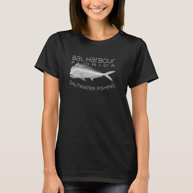 Saltwater Deep Sea Fishing Bal Hafen Florida Mah T-Shirt (Vorderseite)