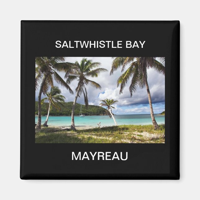 Saltwhistle Bay, Mayreau, Karibik Island Magnet (Vorne)