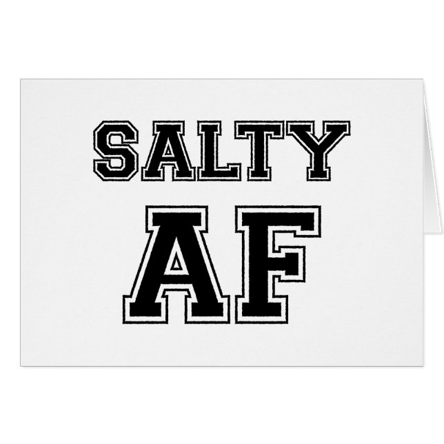 SALTY AF-KARTE (Vorderseite (Horizontal))