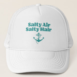 Salty Air Salty Hair, Ocean Beach, Urlaub Truckerkappe