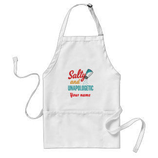 Salty and Unapologetic – Retro Diner Salt Shaker Schürze