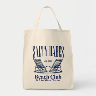 Salty Babes Beach Club Tote Bag Küstenästhetik Tragetasche