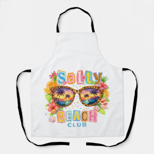 Salty Beach Club Tropische Sonnenuntergangs-Sonnen Schürze
