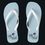 Salty Beach Funny Summer Flip Flops<br><div class="desc">Dieses Design wurde durch digitale Kunst erstellt und kann personalisiert werden, indem Sie auf den Knopf Anpassen klicken und die Farbe ändern, einen Namen, Initialen oder Ihre Lieblingssprache hinzufügen. Kontaktieren Sie mich unter colorflowcreations@gmail.com , wenn Sie dieses Design für ein anderes Produkt haben möchten. Kaufen Sie meine originale abstrakte Acrylmalerei...</div>