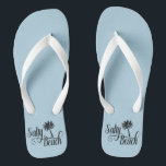 Salty Beach Funny Summer Flip Flops<br><div class="desc">Dieses Design wurde durch digitale Kunst erstellt und kann personalisiert werden, indem Sie auf den Knopf Anpassen klicken und die Farbe ändern, einen Namen, Initialen oder Ihre Lieblingssprache hinzufügen. Kontaktieren Sie mich unter colorflowcreations@gmail.com , wenn Sie dieses Design für ein anderes Produkt haben möchten. Kaufen Sie meine originale abstrakte Acrylmalerei...</div>