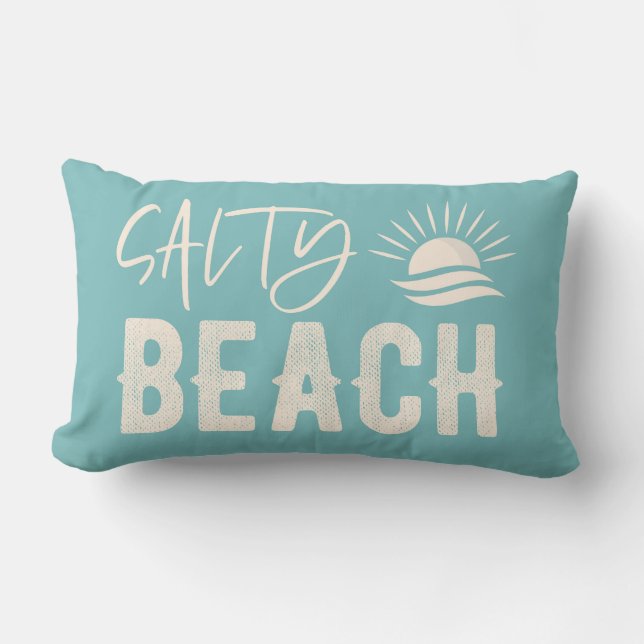 Salty Beach Lumbar Coussin (Recto)