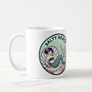 Salty Beach Mermaid Kaffeetasse