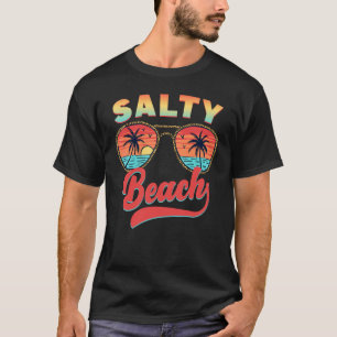 Salty Beach Retro Urlaub Sommerangebot Frauen T-Shirt