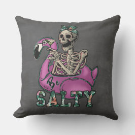 Salty Beach Skeleton Kissen