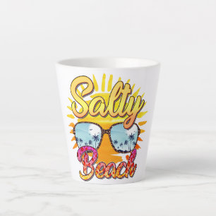 Salty Beach   Tropische Sonne und Palmen Milchtasse