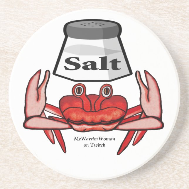 Salty Crab, MeWarriorFrau auf Twitch Getränkeuntersetzer (Vorne)