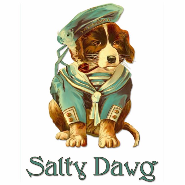 Salty Dawg Fotoskulptur Schlüsselanhänger (Vorne)