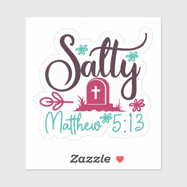Salty & Dead: Grafik mit Grabstein Aufkleber (Blatt)
