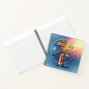 Salty Dog Cocktail (Nr. 6 von 12 Drink Recipe Set) Notizbuch