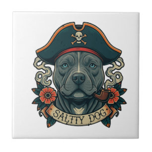 Salty Dog Pitbull Fliese