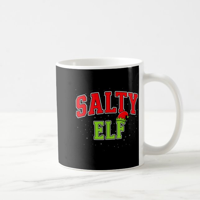 Salty Elf Christmas Family Matching Group Xmas  Kaffeetasse (Rechts)