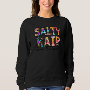 Salty Hair Keine Sorge Panama City Beach Leopard Sweatshirt