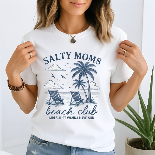 Salty Mama Beach Club Vintag T-Shirt (Von Creator hochgeladen)