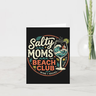 Salty Mom Life Beachclub Wein Wellen Strand Karte