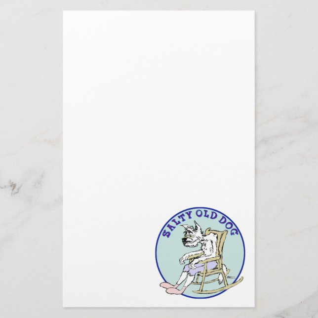 Salty Old Dog Briefpapier (Vorderseite)