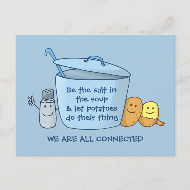 Salty Potato Soup Postkarte (Vorderseite)