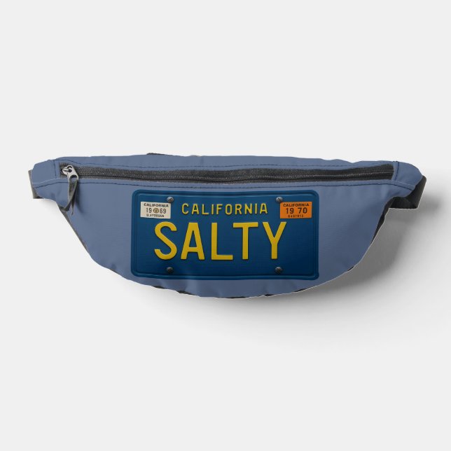 Salty -Retro 1969 California License Plate Graphic Bauchtasche (Ablage )