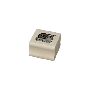 Salty Snail Wood Art Briefmarke Gummistempel