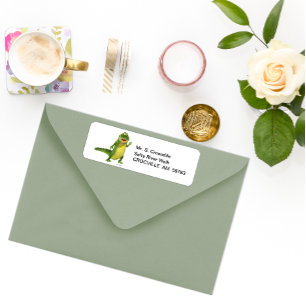 Salty the Crocodile Retourner l'adresse Étiquettes