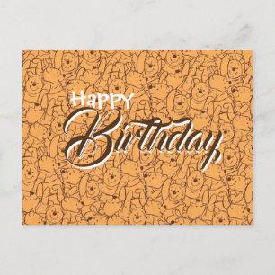 saluant anniversaire carte postale Wenny l'ourson