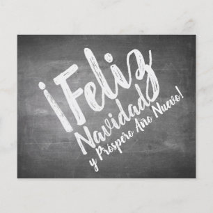 Saludos De Navidad en La Pizarra