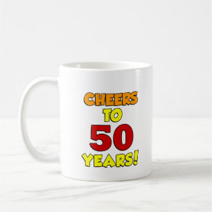 Salue À 50 Ans De Mug Colorée