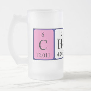 Salue la tasse de mots de table périodique