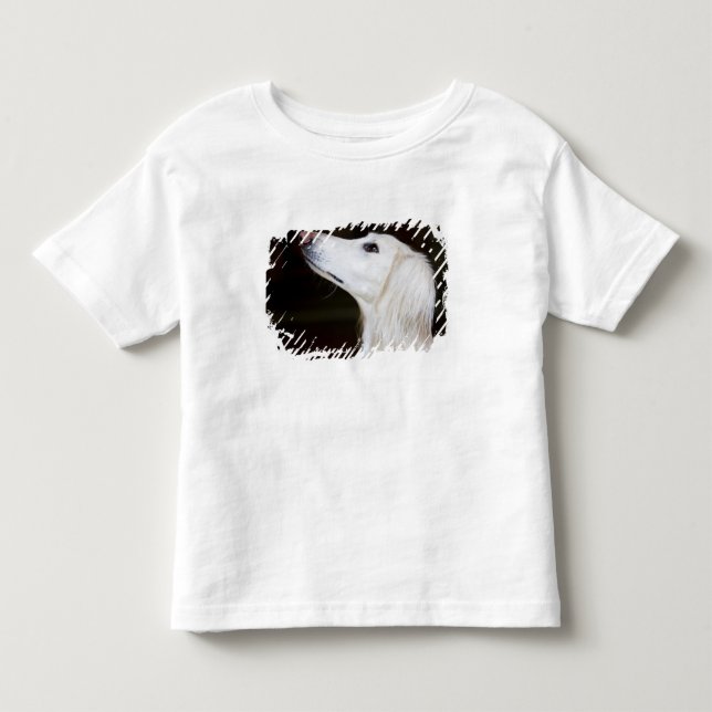 Saluki, das oben schaut kleinkind t-shirt (Vorderseite)