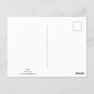 Saluki Dog Art Ink Zeichnend Postkarte