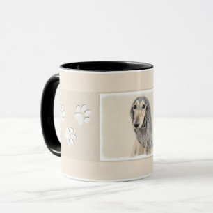Saluki (Fawn) Gemälde - Süße originelle Hundekunst Tasse
