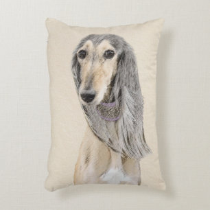 Saluki (Fawn) Malerei - Niedliche Original Hunde K Dekokissen